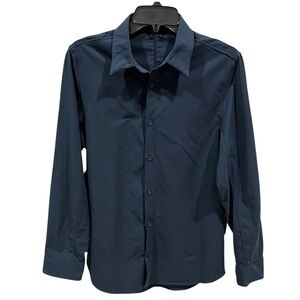Lululemon Men's Navy Blue Button Down Shirt